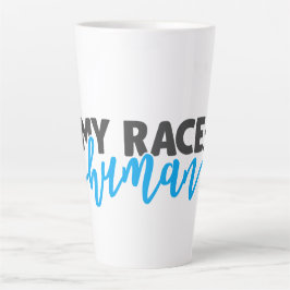 Caneca De Café Latte Minha Raça: Humana