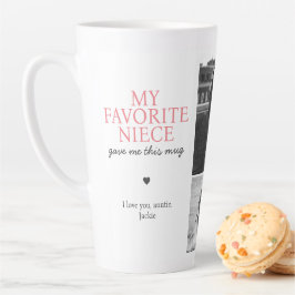 Caneca De Café Latte Minha sobrinha favorita me deu essa coleção de fot