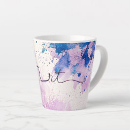 Caneca De Café Latte Minimalist RT Design | Inhalotherapy Inspired