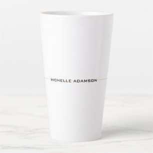 Caneca De Café Latte Minimalista Especial Moderno