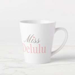 Caneca De Café Latte Miss Delulu – Estética Fofo