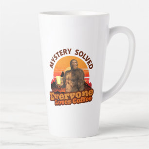 Caneca De Café Latte Mistério Resolvido Todos Amam Café Bigfoot