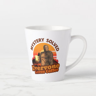 Caneca De Café Latte Mistério Resolvido Todos Amam Café Pé Grande