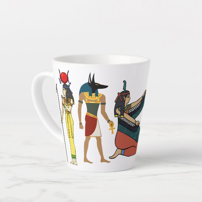 Caneca De Café Latte mitologia egípcia (Ângulo esquerdo)