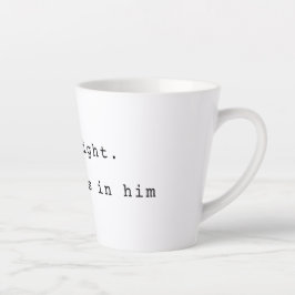 Caneca De Café Latte Modern God is Light Latte Mug