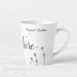 Caneca De Café Latte Modern L'Art de Vivre Aesthetic Personalized