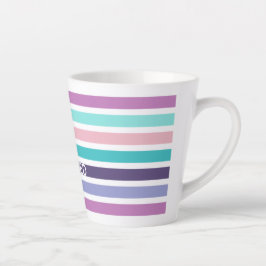 Caneca De Café Latte Modern Pastel Strike Christian BLESSED