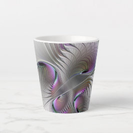 Caneca De Café Latte Moderna Figura de Fantasia Tímida Abstrata Arte Fr