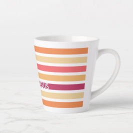 Caneca De Café Latte Moderno Pastel Strike Christian PRAISE JESUS