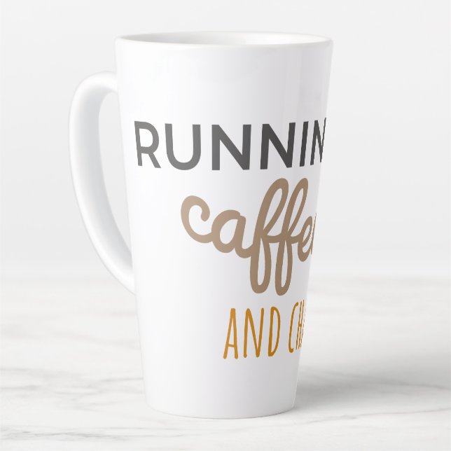 Caneca De Café Latte Modo Cafeine e Chaos (Ângulo esquerdo)