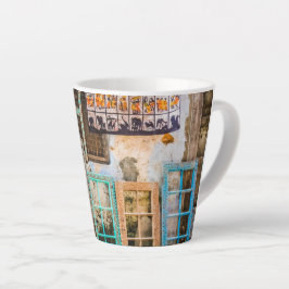 Caneca De Café Latte Molduras coloridas para janelas