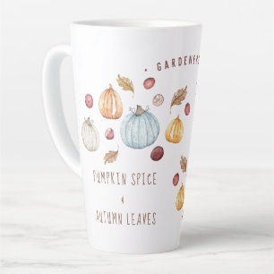Caneca De Café Latte Molho de Porca de Abóbora de Aquarela Cólvora Pe