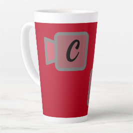 Caneca De Café Latte Monograma