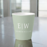 Caneca De Café Latte Monograma Simples Profissional Elegante Minimalist<br><div class="desc">Apresentando nossa coleção profissional simples de monogramas minimalista: eleve seu estilo com sofisticação de eterno e elegância subestimada. Criada com muita atenção aos detalhes, esta coleção apresenta designs minimalistas adornados com seu monograma personalizado. Cada peça exumenta profissionalismo e refinamento, perfeito para fazer uma impressão duradoura em qualquer cenário. De artigos...</div>