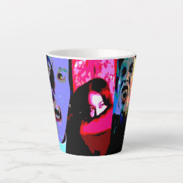 Caneca De Café Latte Monster Moviethon Vampire Triptych