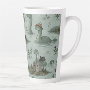 Caneca De Café Latte Monstro do Lago Ness