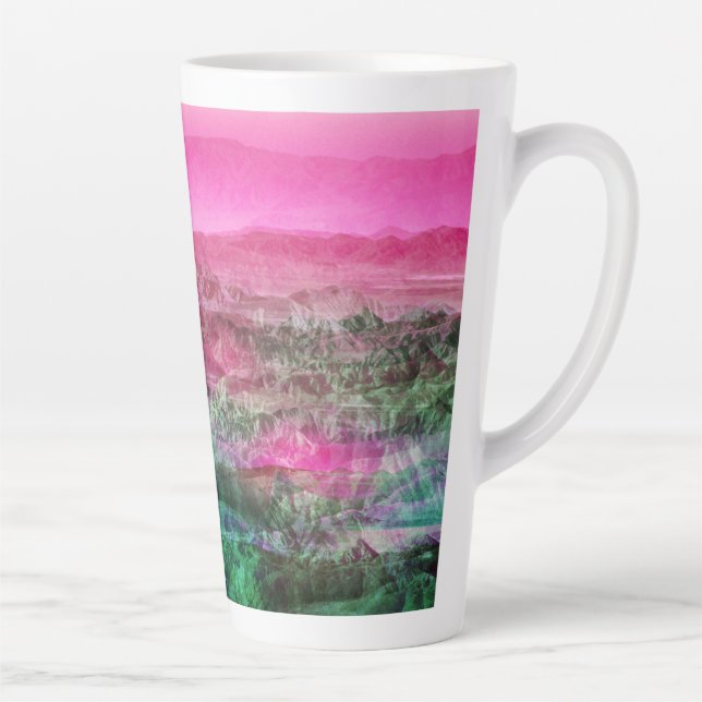Caneca De Café Latte Montanhas do Deserto (Direita)