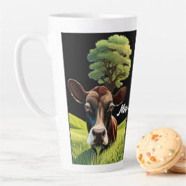 Caneca De Café Latte Moo-ning para uma Massagem