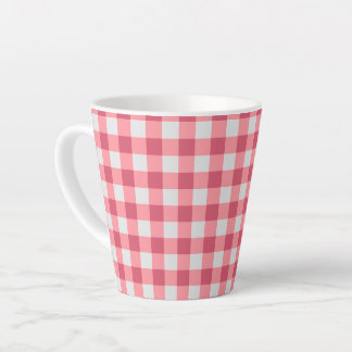 Caneca De Café Latte Morango Gingham Mug - Sipes Doces, Cute Vibes