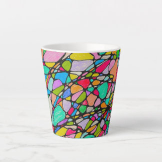 Caneca De Café Latte Mosaico