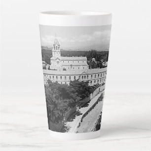 Caneca De Café Latte Mosteiro da ilha de Vintage Cannes Santo-Honorat