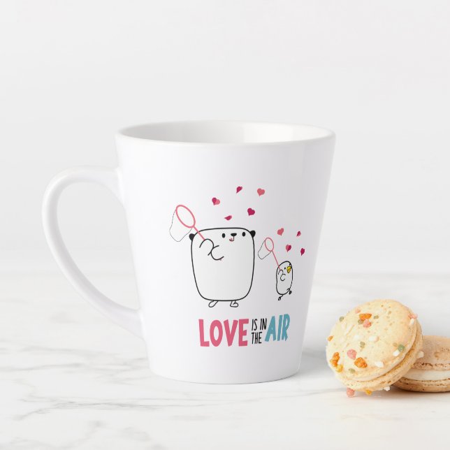 Caneca De Café Latte Mostropi│Love is in the air (In Situ)