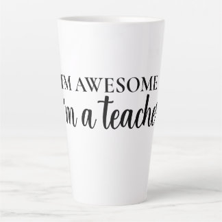 Caneca De Café Latte Motivacional Divertido Professor Incrível Apreciaç