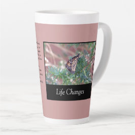 Caneca De Café Latte Mudanças de vida de presentes inspiracionais