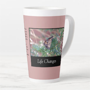 Caneca De Café Latte Mudanças de vida de presentes inspiracionais