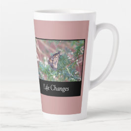 Caneca De Café Latte Mudanças de vida de presentes inspiracionais