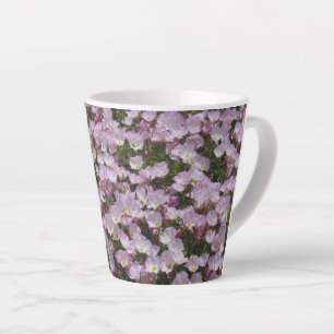 Caneca De Café Latte Mug - Campo de Flores Rosa