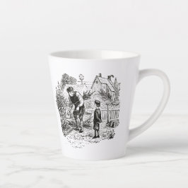Caneca De Café Latte Mug com imagem de jardinagem antiga