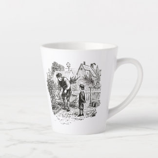 Caneca De Café Latte Mug com imagem de jardinagem antiga