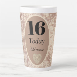 Caneca De Café Latte Mug de aniversário personalizado de veludo do luxo