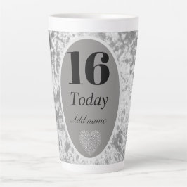 Caneca De Café Latte Mug de aniversário personalizado de veludo do luxo