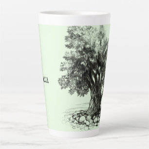 Caneca De Café Latte Mug de café da oliveira Antigo