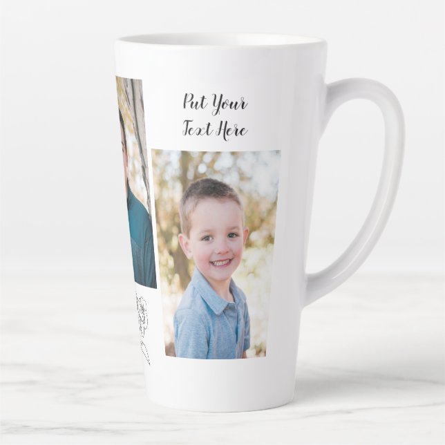 Caneca De Café Latte Mug de Café Vertical Personalizado 3 (Direita)