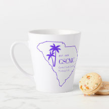 Mug de logotipo roxo CSCMC