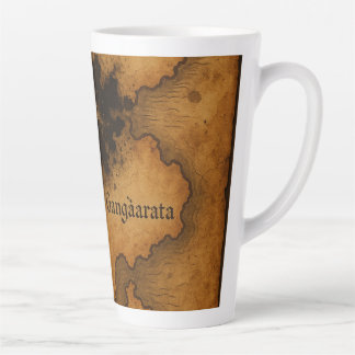 Caneca De Café Latte Mugs & Cups Fantasy Antiguamente Map Design