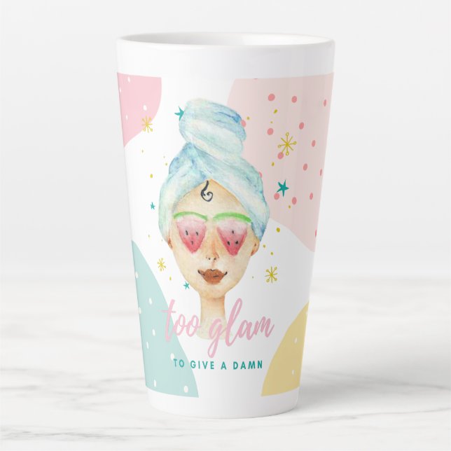 Caneca De Café Latte Muito Esperto Para Dar Uma Bela Menina Engraçada. (Frente)