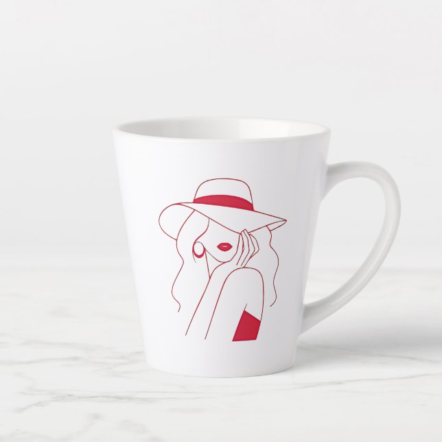 Caneca De Café Latte Mulher (Direita)