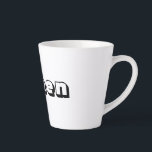 Caneca De Café Latte Mulheres de preto Texto latino Mug Pakenham Taça<br><div class="desc">Mulher Black Color Text ou Name ou Word Confortable Latte Mug com a fonte Pakenham Small Latte Mug,  12 oz Super e Legal Latte Mug para Mulheres ou qualquer outra pessoa</div>