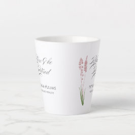Caneca De Café Latte Mulheres Elegantes Pastel Wildflower Retirement Pa