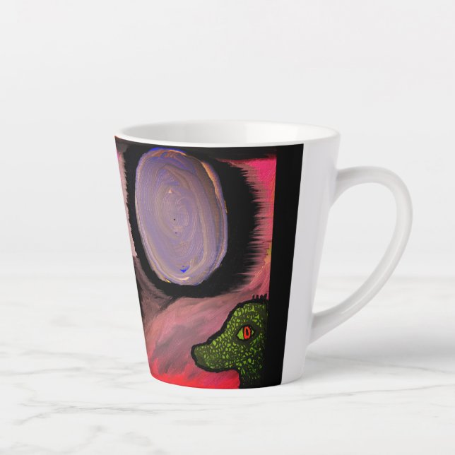 Caneca De Café Latte mundo reptiliano  (Direita)