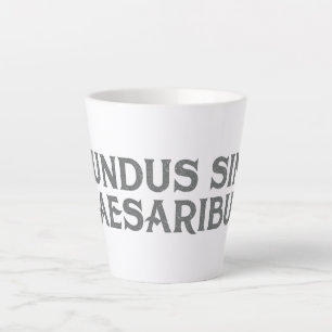 Caneca De Café Latte Mundus Sine Caesaribus