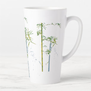 Caneca De Café Latte Murmurios de Bambu, Crescimento Fragmentado, Caule