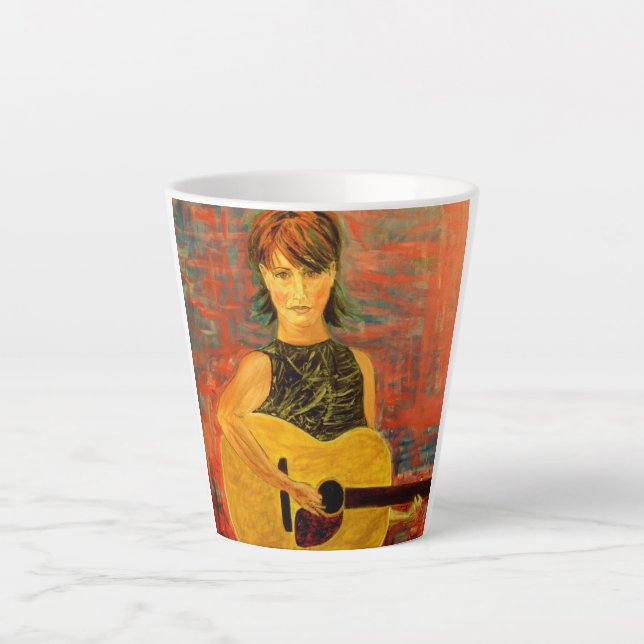 Caneca De Café Latte Music Girl (Frente)