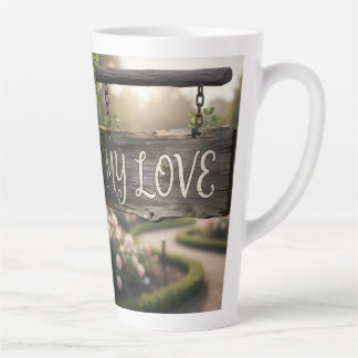 Caneca De Café Latte My Love Mug | Romantic Coffee Mug Gift for Couples