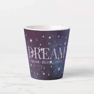 Caneca De Café Latte Mystical Dream Dusty Violet