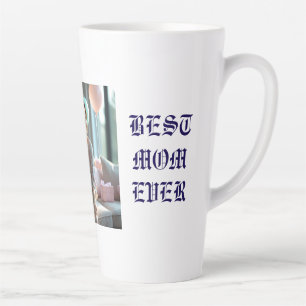 Caneca De Café Latte Na moda de Dia de as mães feliz